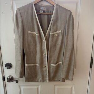 Women's Tan Blazer Jacket